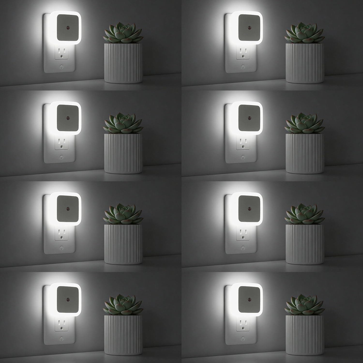 Sujeet Night Light, Night Lights Plug into Wall 8-Pack, Nightlight Plug in Night Light, Dusk to Dawn Night Lamp Led