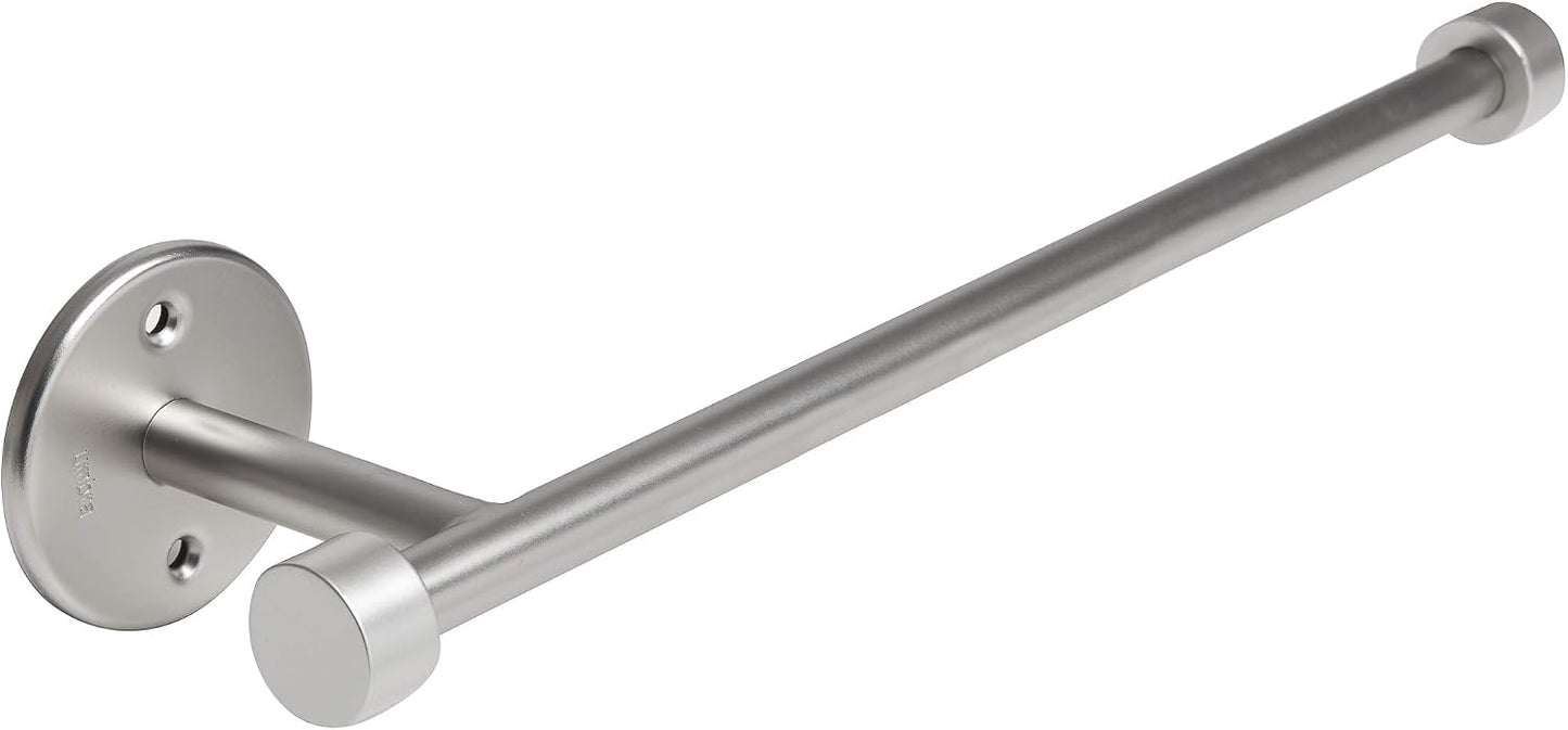 Umbra Cappa Wall Mount or Under the Counter Paper Towel Holder, 14" L x 4" W x 2.6" H, Nickel