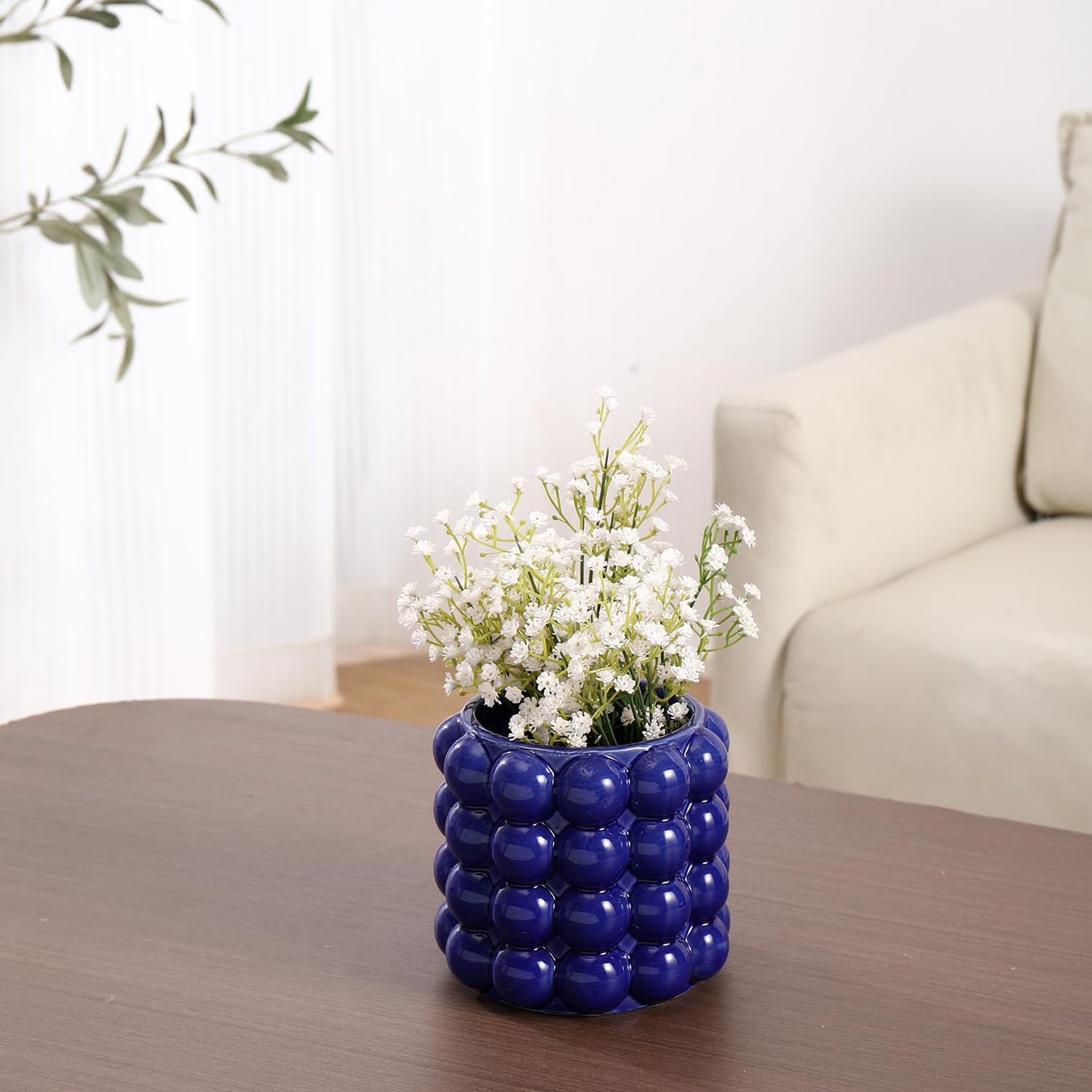 Ceramic Flower Vases / Blue / Medium