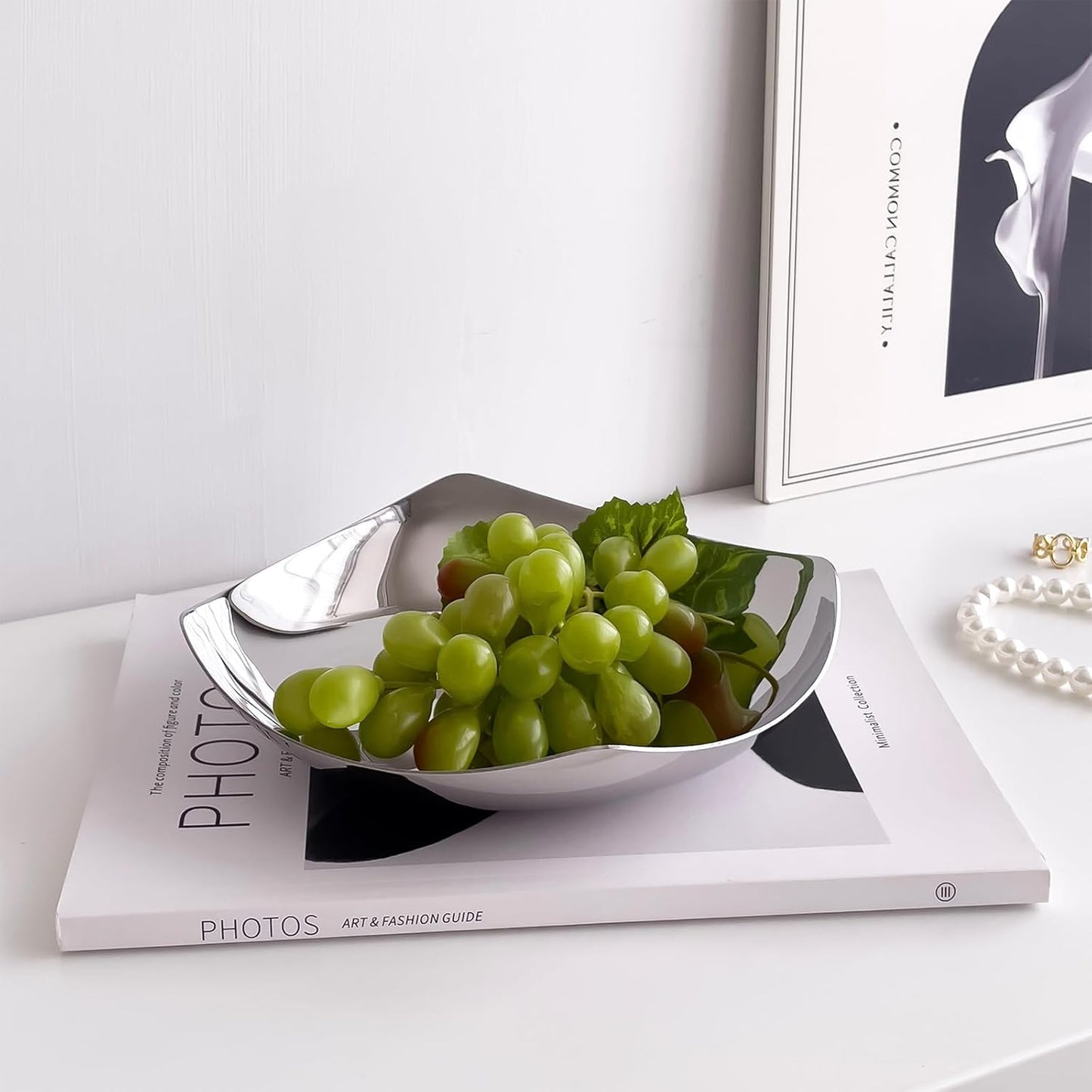 Key Bowl For Entryway Table / Silver