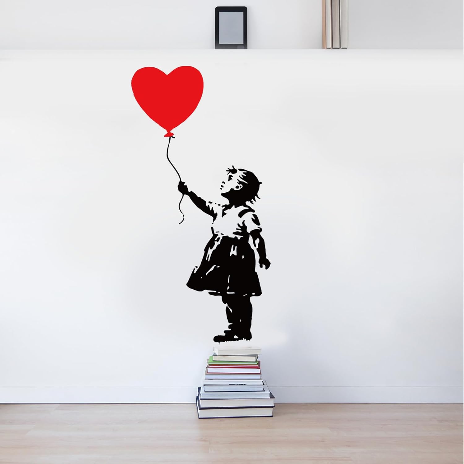 2 Sheets Banksy Wall Stickers Removable Vinyl Wall Decals Banksy Graffiti Art Mural / Balloons Girl