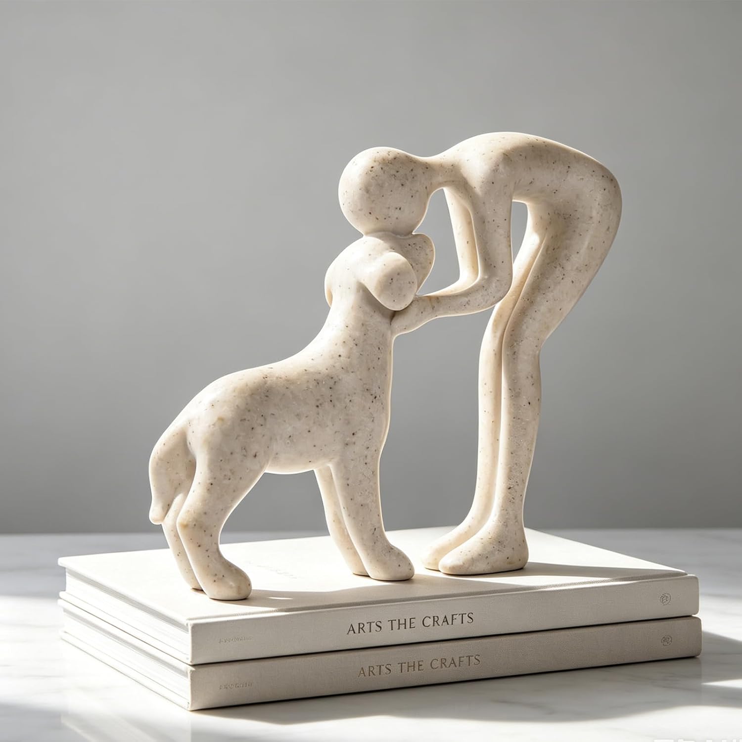 Head-to-Head Intimate Figurine Decoration / Sandstone