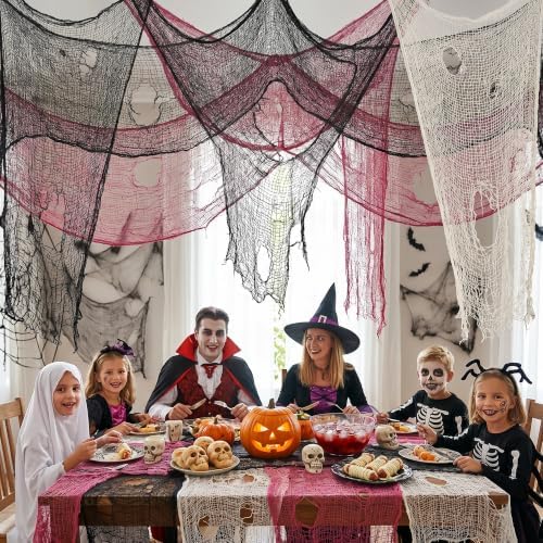 9 Pack Halloween Creepy Cloth, 72'' x 30'' Spooky Gauze Decoration