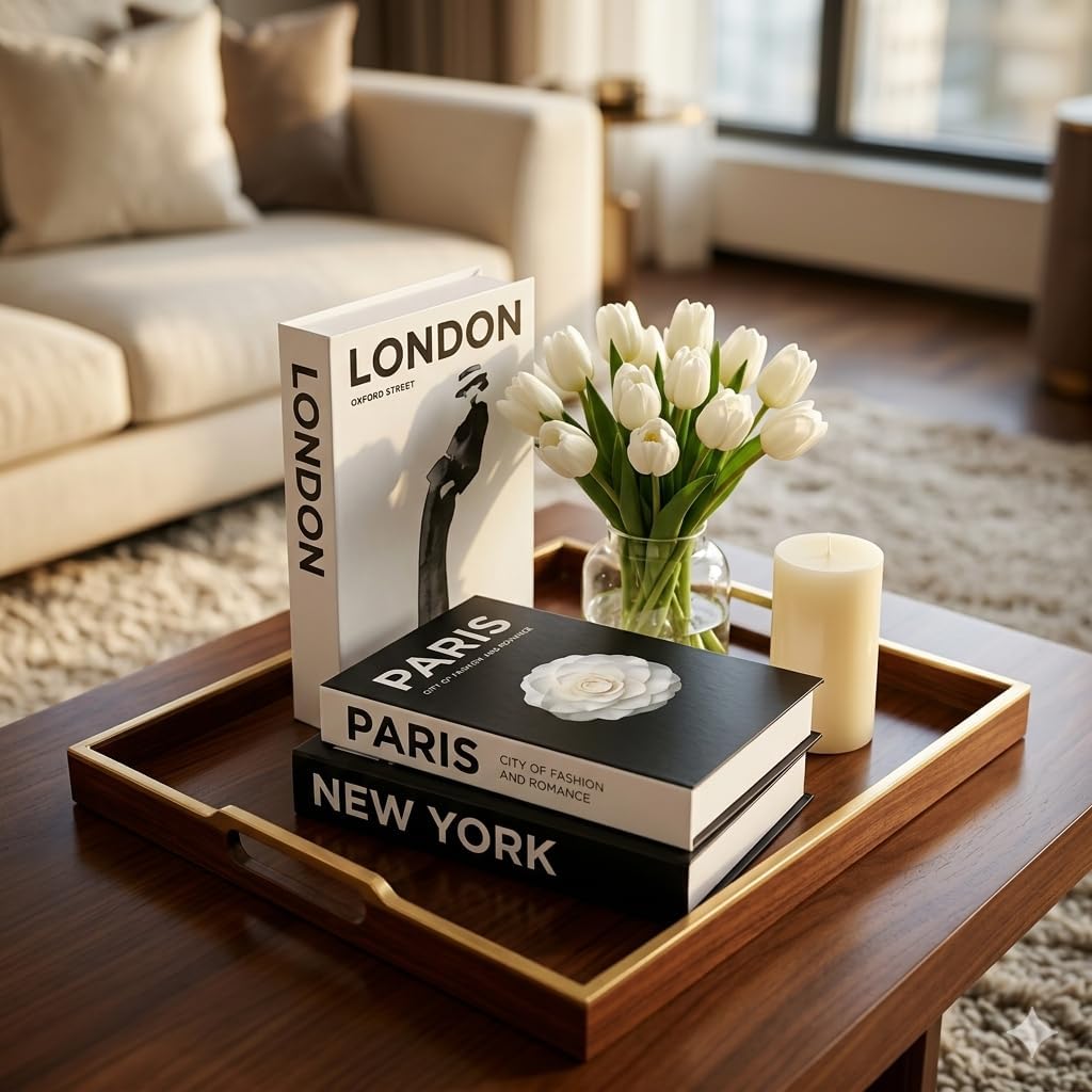 Hidden storage faux book boxes / Set of 3