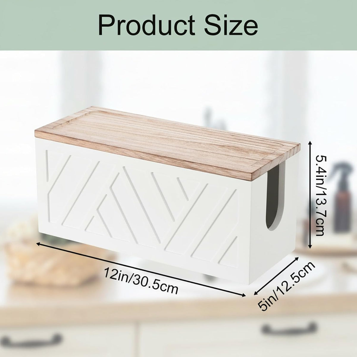 Paper Towel Dispenser Wall Mount Paper Towel Holder with Lid Solid Wood Commercial C-Fold, Z-Fold Hand Papers Towels