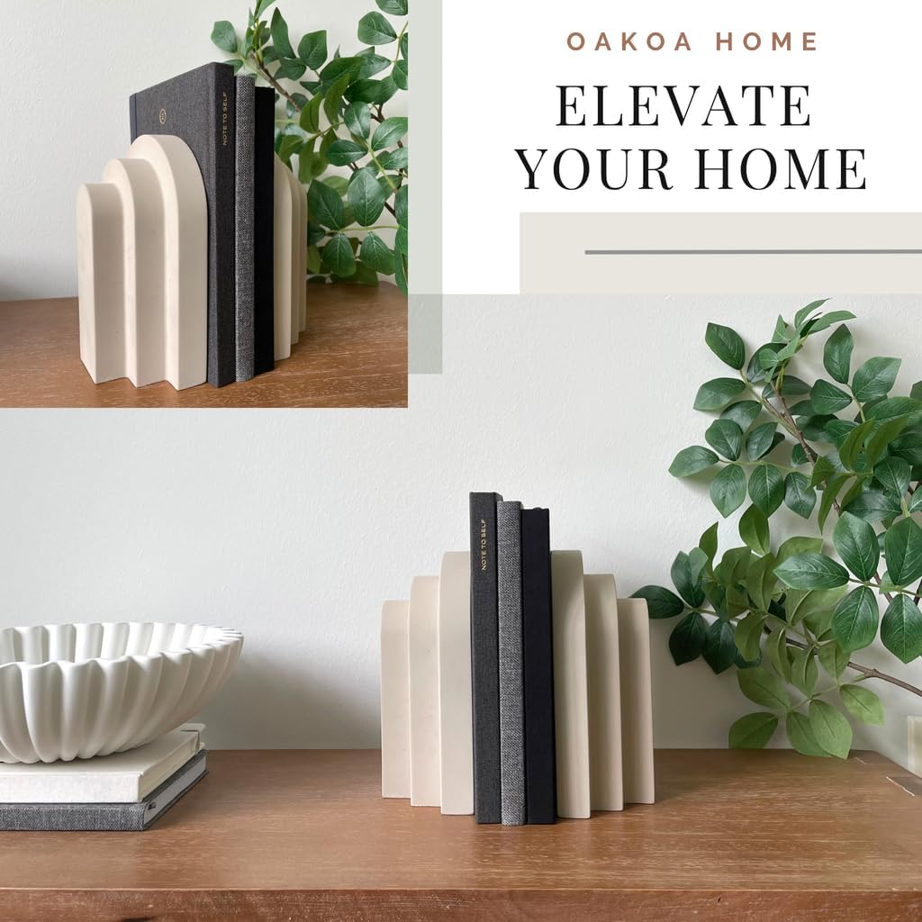 Book Ends / Concrete Heavy Book Ends Decorative