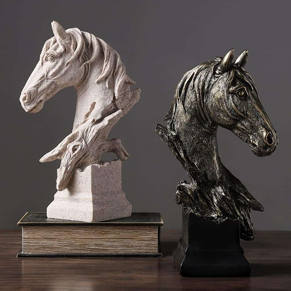 Resin Statue Ornaments / Black / 7.9