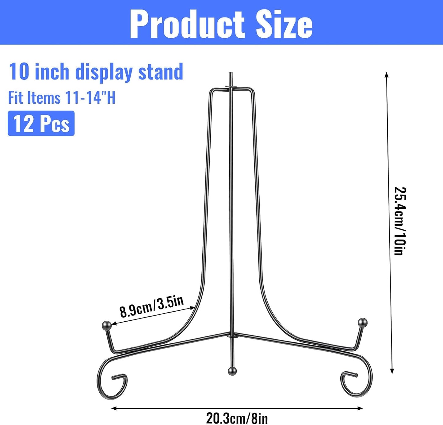 Iron Plate Holders / Black / Set of 12