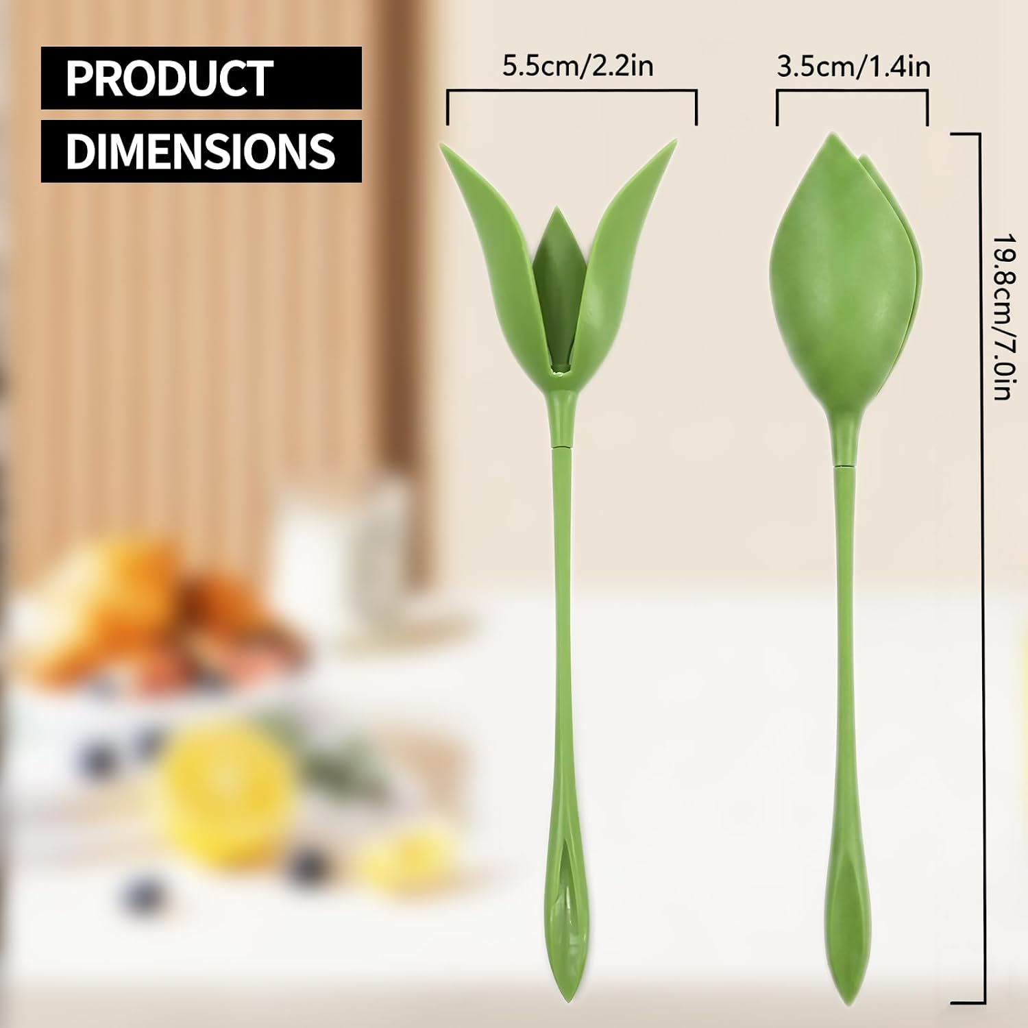 Flower Napkin Holders / Green / Set of 10