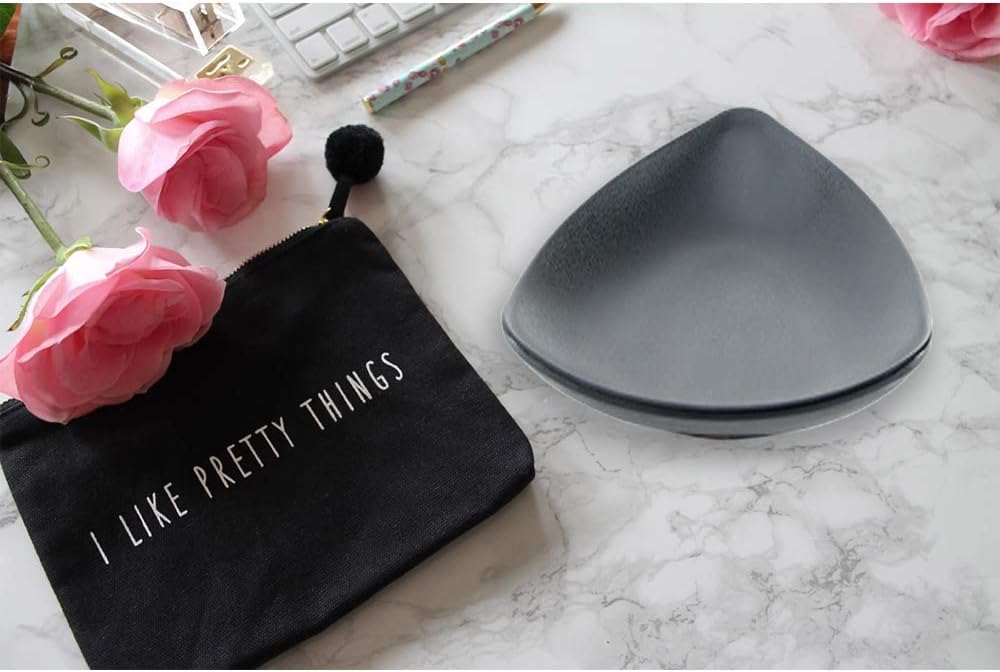 ring jewellery tray organiser tray / Triangle / Black