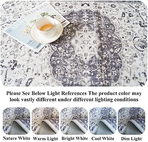 Hallway 2x6 Washable Runner Rug: Oriental Stain Resistant Kitchen Entryway Rugs Farmhouse Ultra Soft Bathroom Bedroom