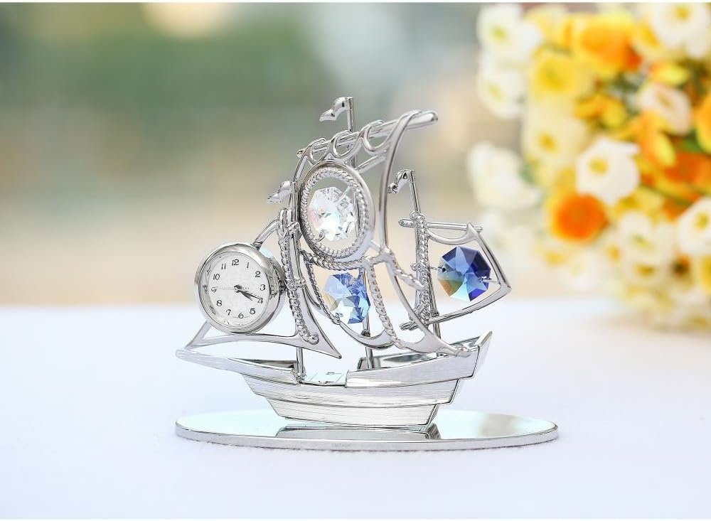 Elegant Tabletop Timepiece / Silver