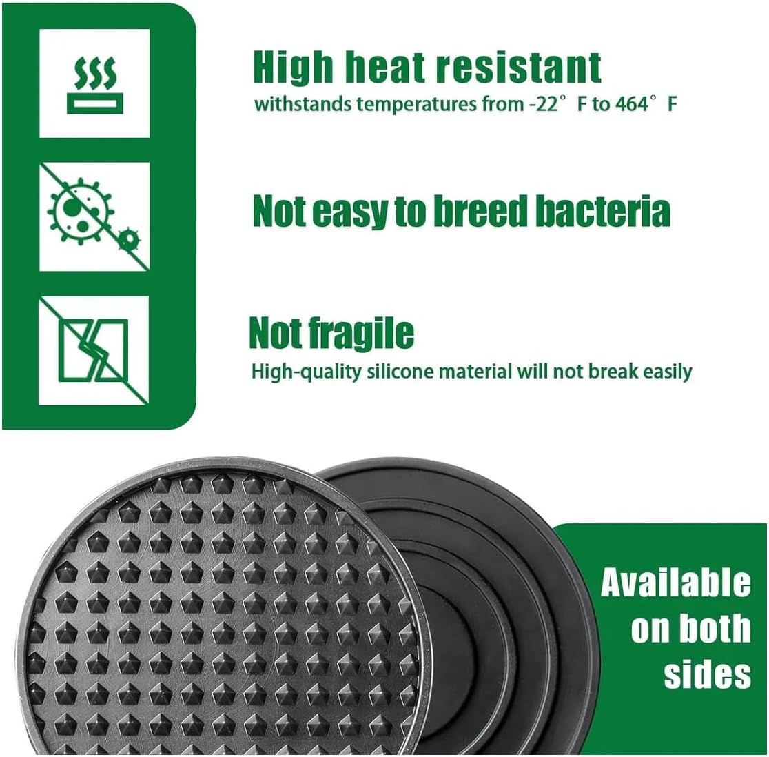 Holder / Anti Slip Coaster Sets / Set of 6