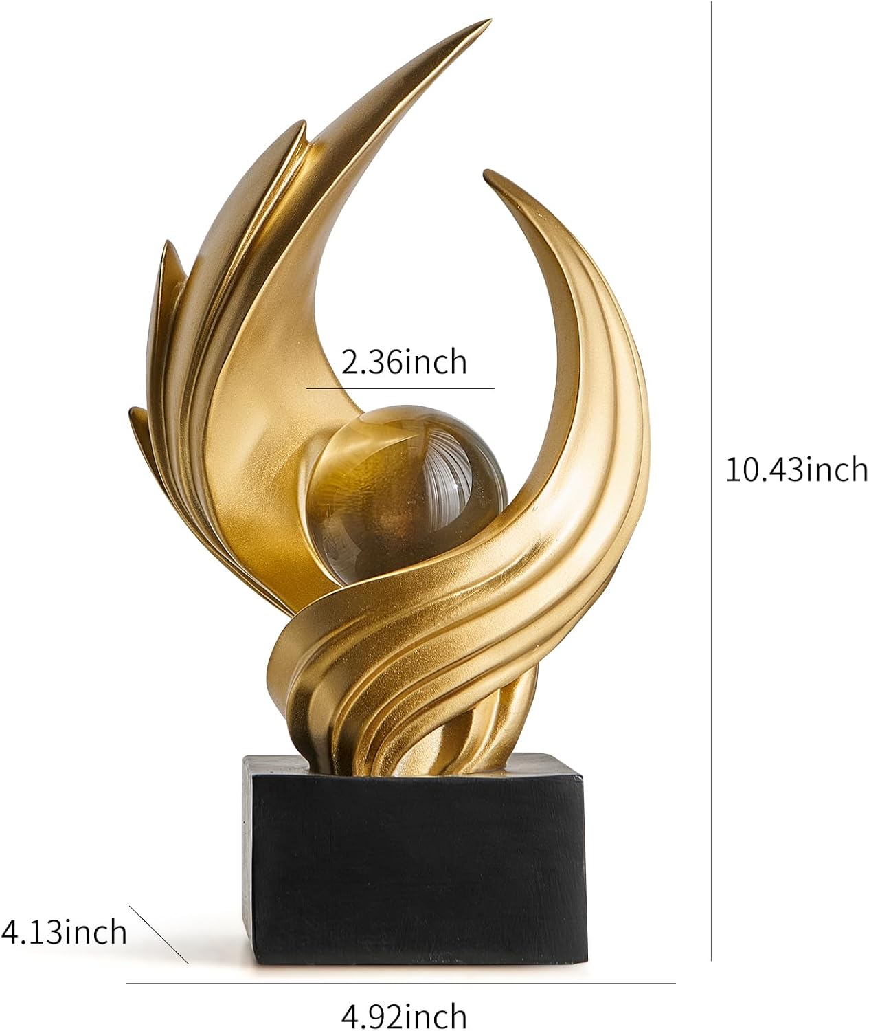 Resin Decorative Statue / Gold