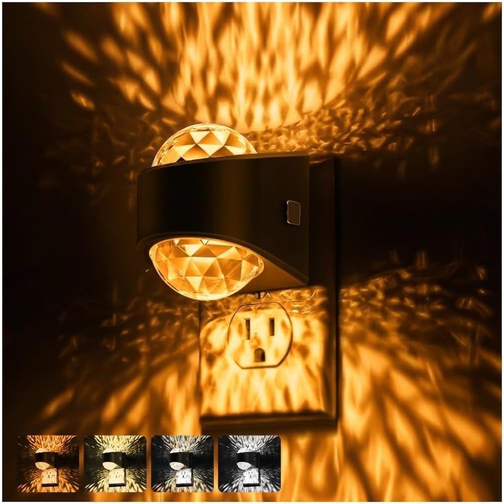 Briignite Night Light Plug into Wall, Projector Night Light Color Changing