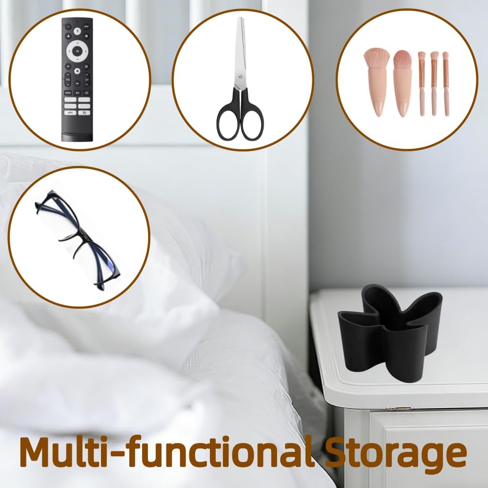 Flower Shape Remote Control Holder / Black