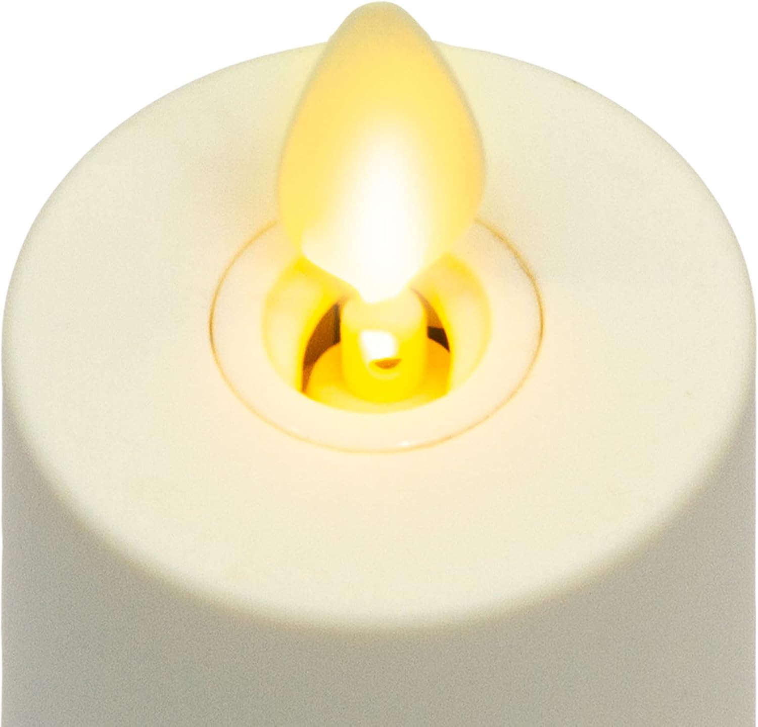 Luminara Realistic Artificial Moving Flame Votive Candle - Set of 2 - Moving Flame LED Battery Operated Lights for