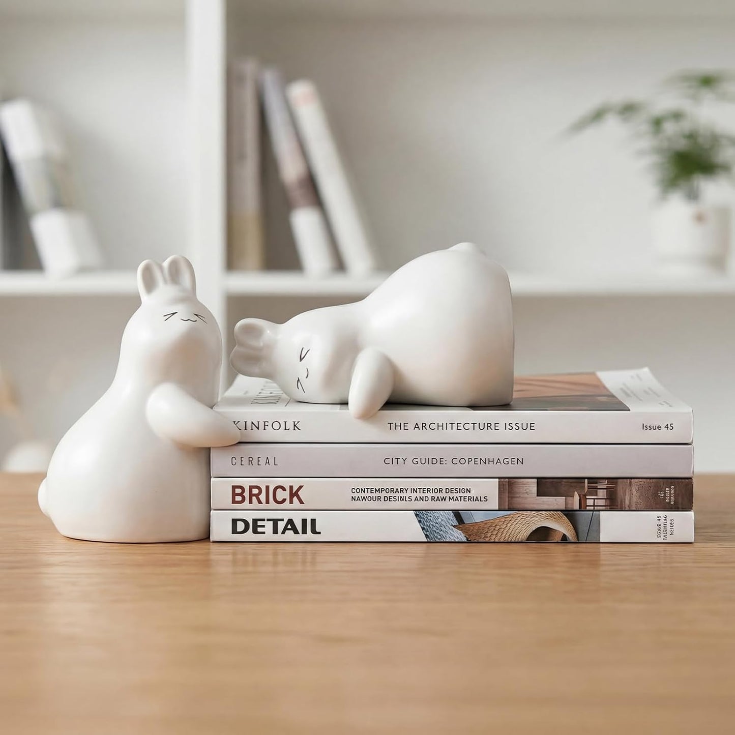 Ceramic Unique Book Holders / White-ceramic-new
