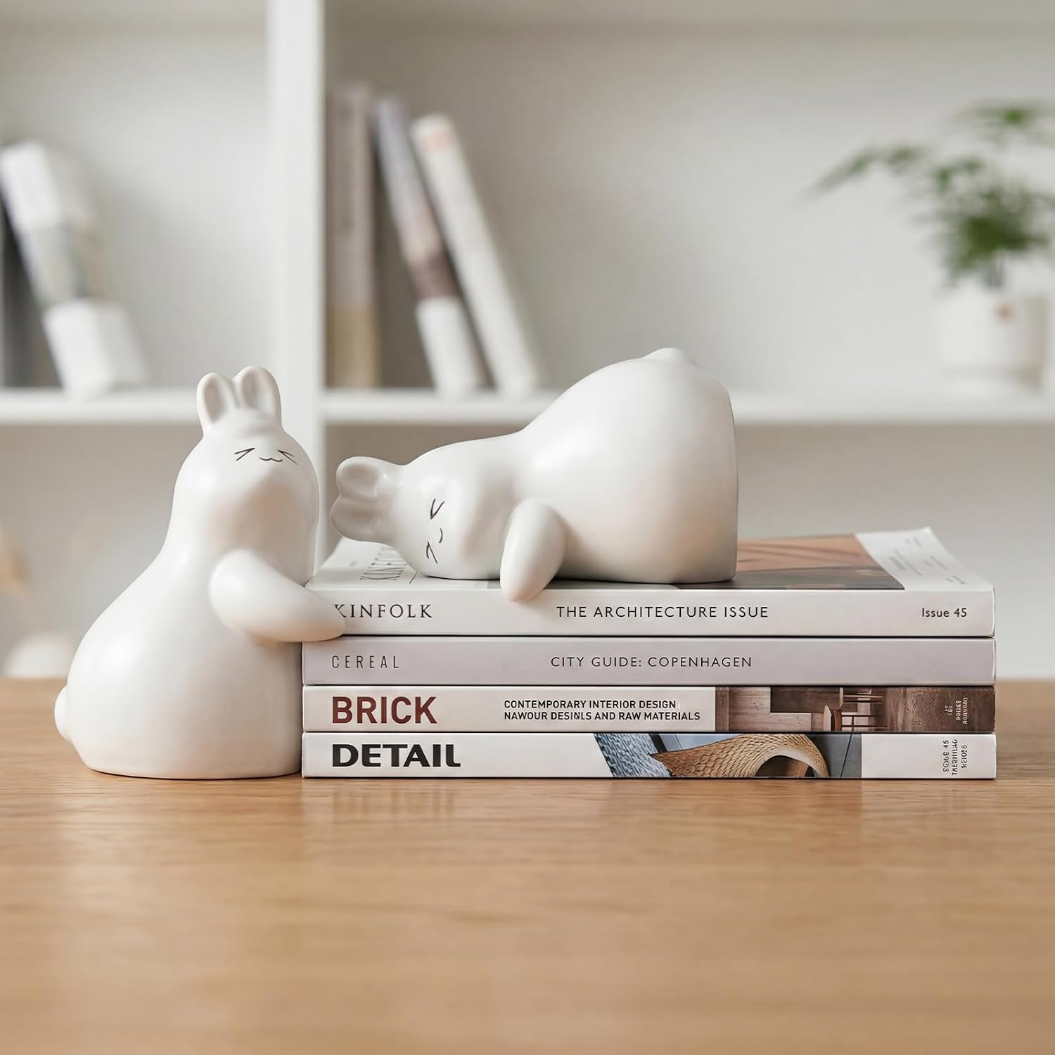 Ceramic Unique Book Holders / White-ceramic-new