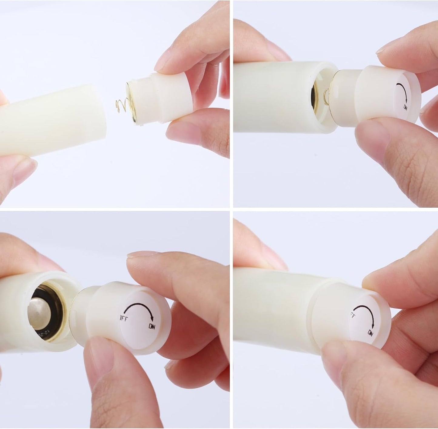 Flameless Taper Candles Flickering with Remote and Timer, 3D Moving Flame Taper Candle Battery Operated to 400 Hours, 9