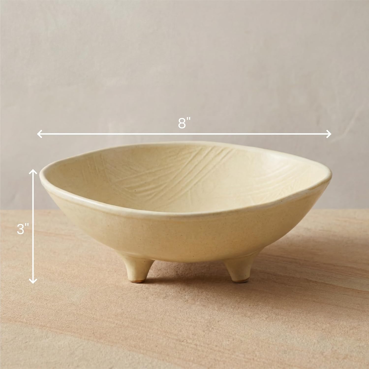 Ceramic Candle / Sand Holder / 8 Inch / Set of 2