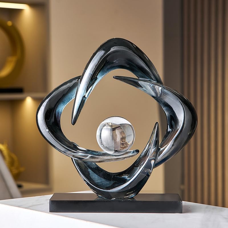 Resin Gold Decorative Statue / Gray