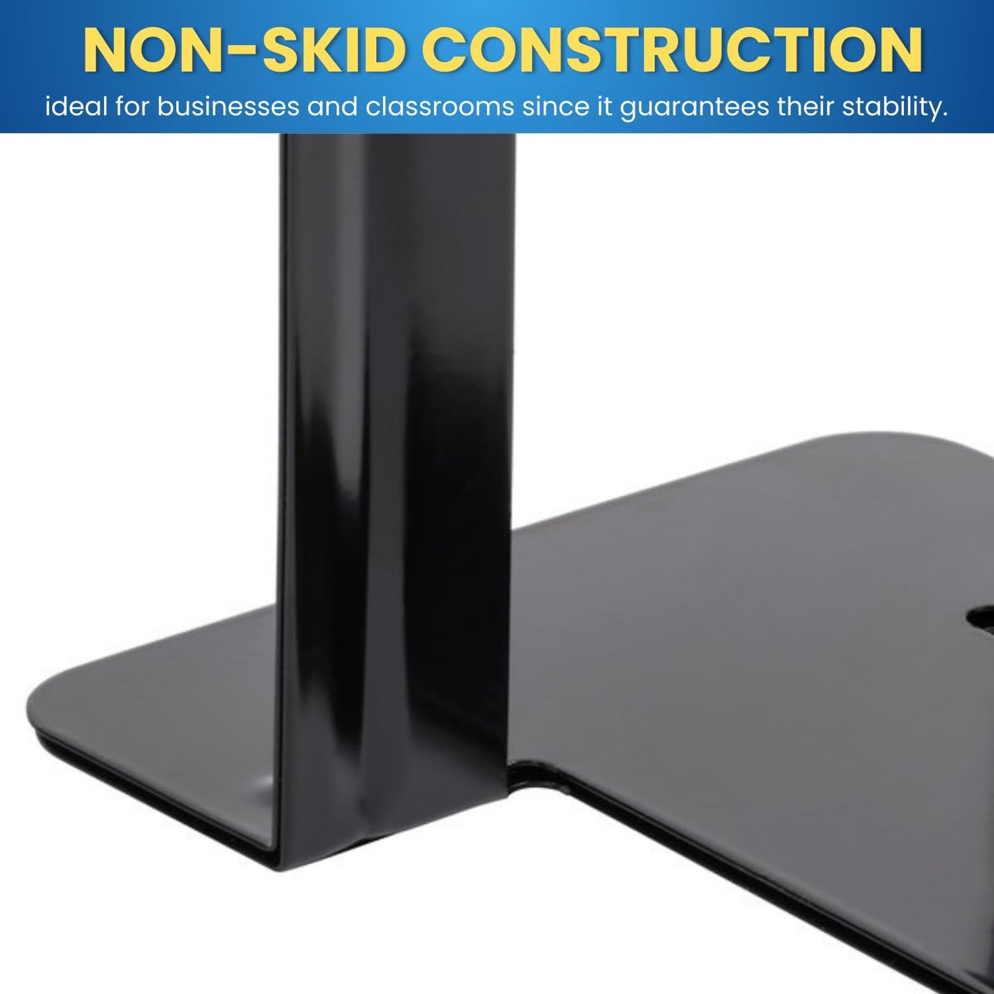 Metal Bookends / 8 1/ 7/ " Heavy Duty / Black / 4 x 5 / Set of 4