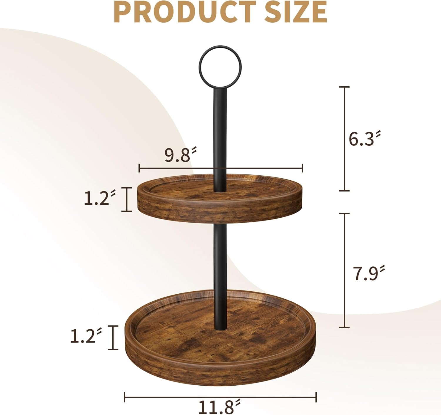 Farmhouse 2 Tier Serving Tray