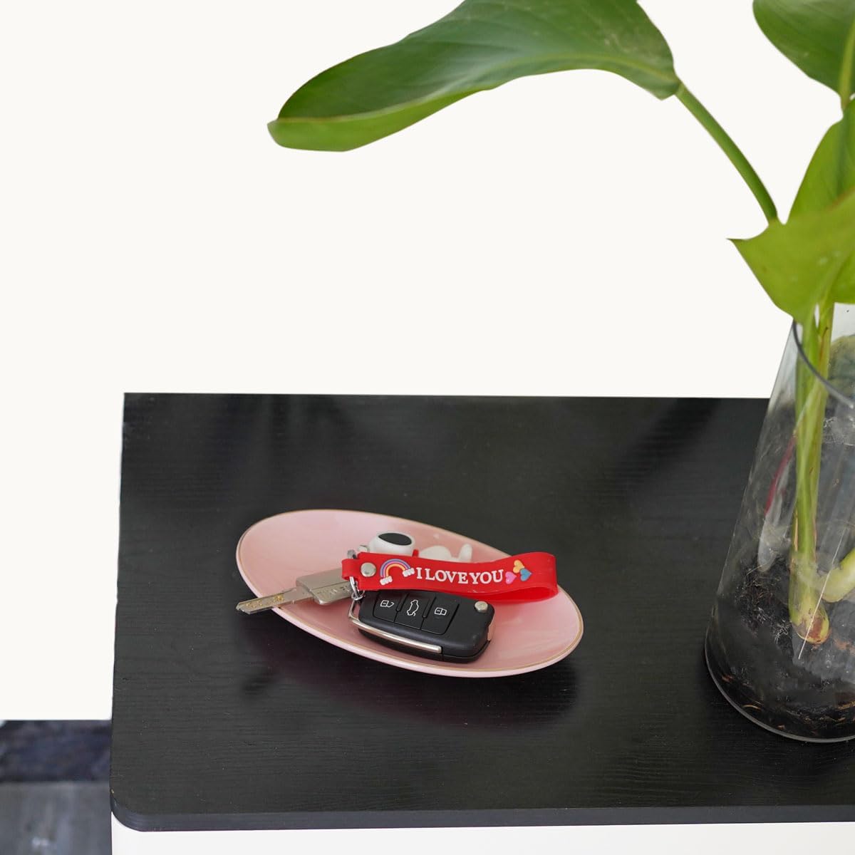 Key Dish Tray Catch All Bowl / Pink / 7 x 4