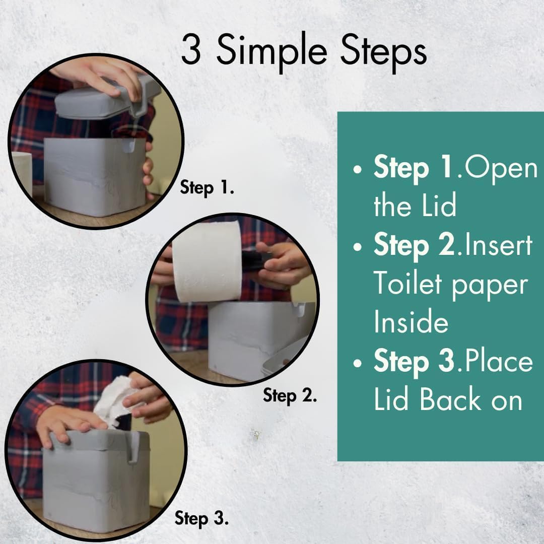Tissuecaddy Life Hack Toilet Paper Dispenser - Money Saver Alternative to Tissue Box and Tissue Box Holder | Home