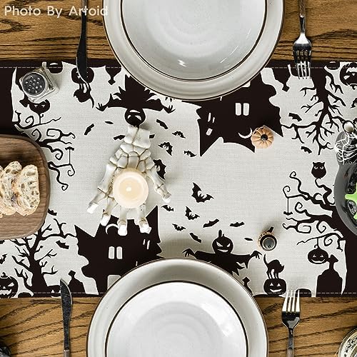 Artoid Mode 210 GSM Halloween Table Runner Home Party Decor 13x108 Inch