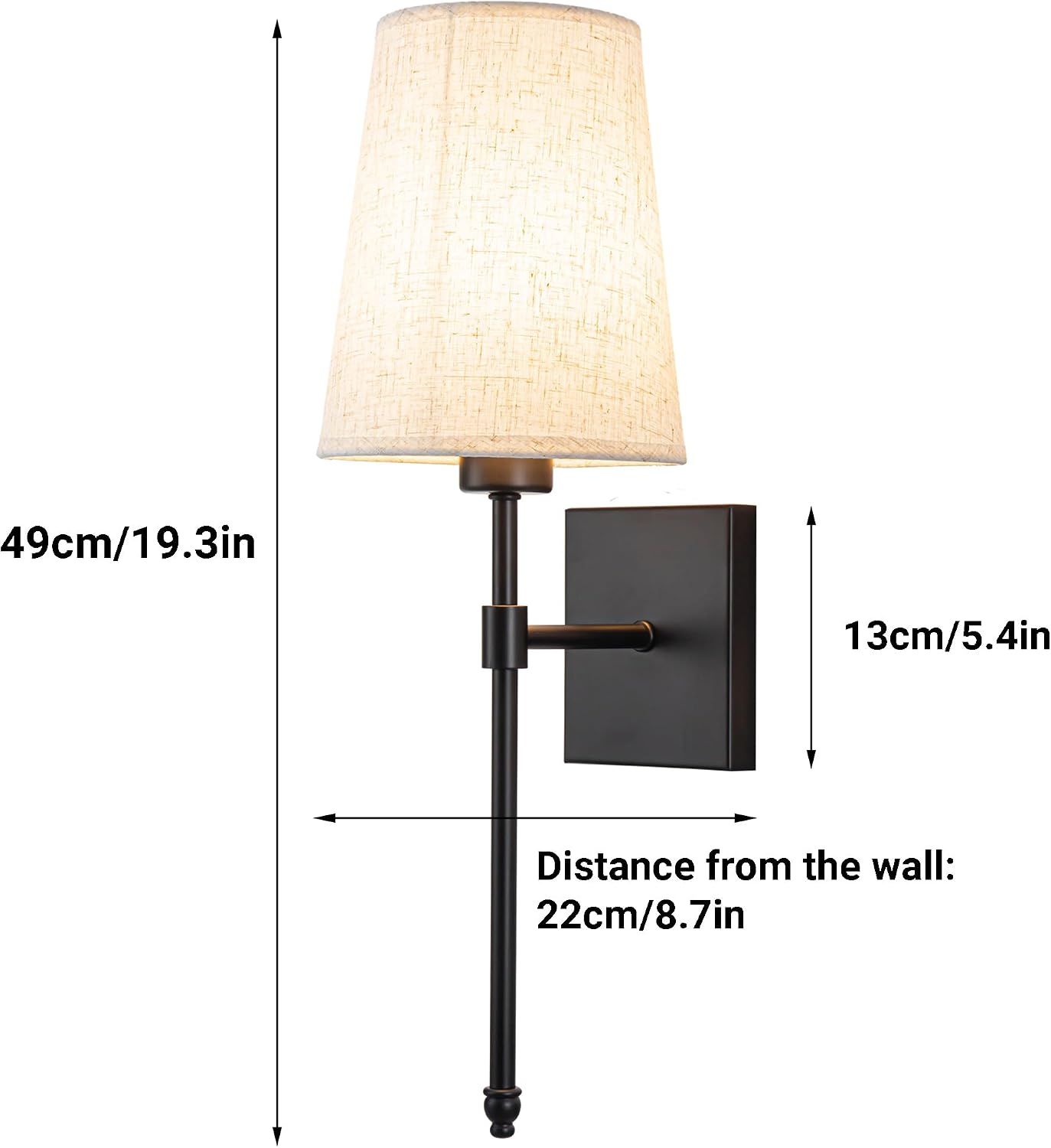 Battery Operated Wall Sconce Light Set Of Two, Battery Operated Sconces Wall Lighting Indoor Wireless Wall Sconce With