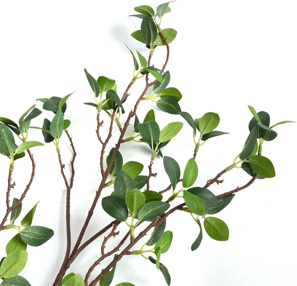 Faux Stems Artificial Branches for Vase Artificial Stems Artificial Greenery / Green / Set of 3