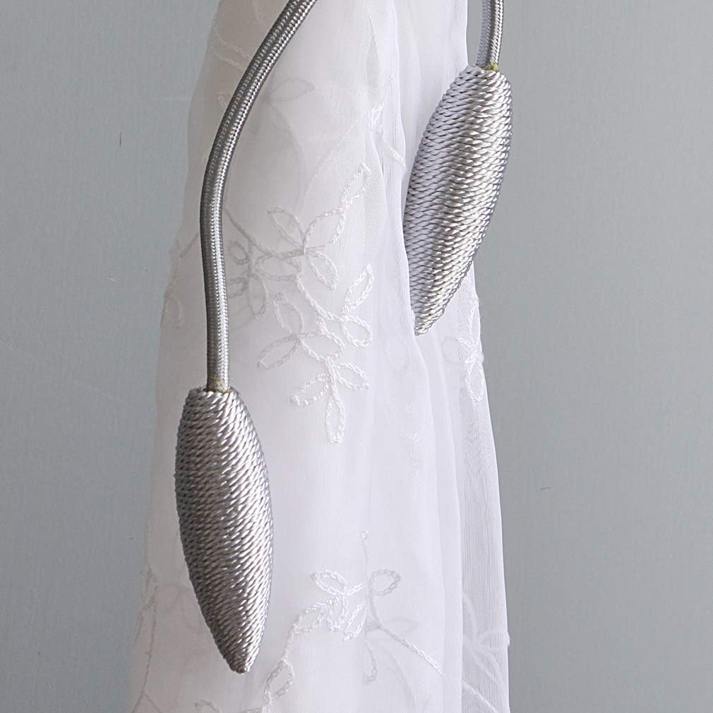 Valea Home 4 Pieces Curtain Tiebacks Clips Creative Window Drape Twist Tie Backs European Style Custom Made Curtain