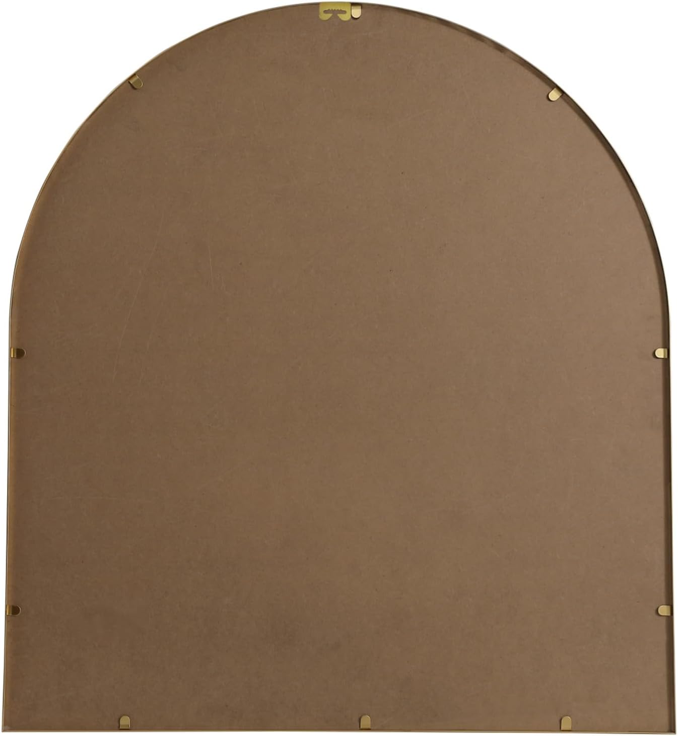 Elegant Decor Ayra Arch Modern MDF Wood/Iron Mirror in Brass / 33 x 36