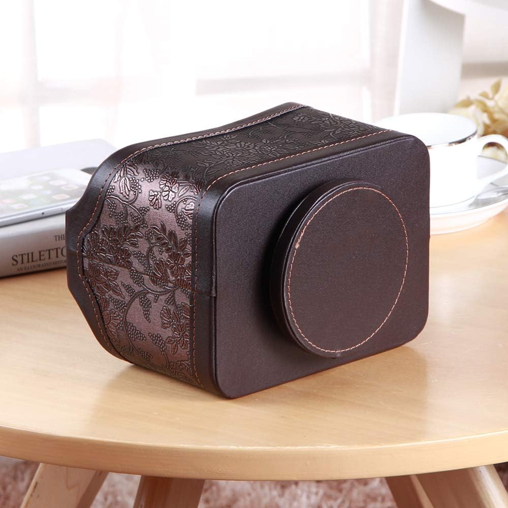 Leather 360°Rotatable Remote Control Holder / 1 Retro