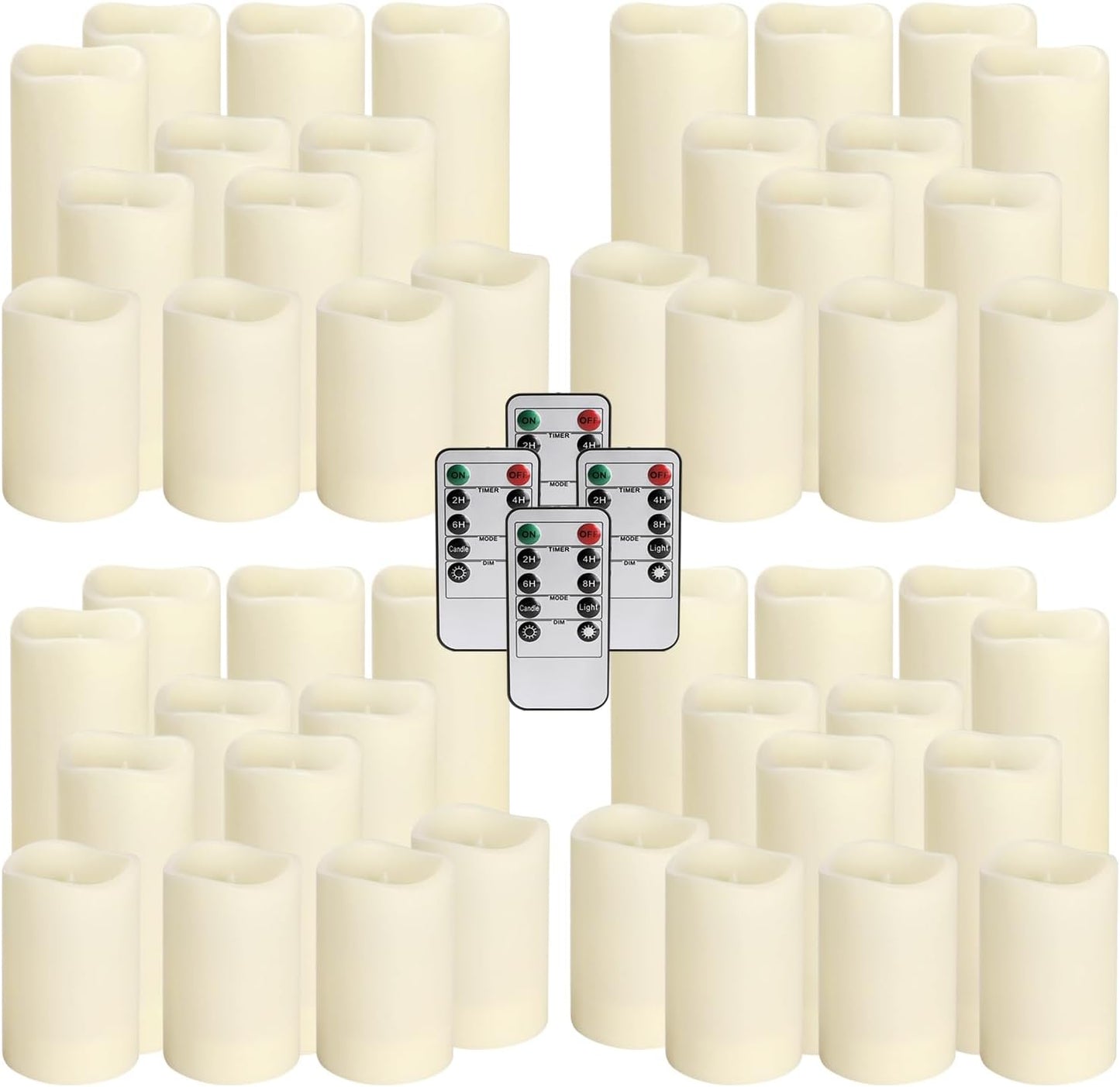 fclayvts 48-Pack LED Flameless Candles with Remote Control - Perfect for Home, Parties, and Special Occasions - Create