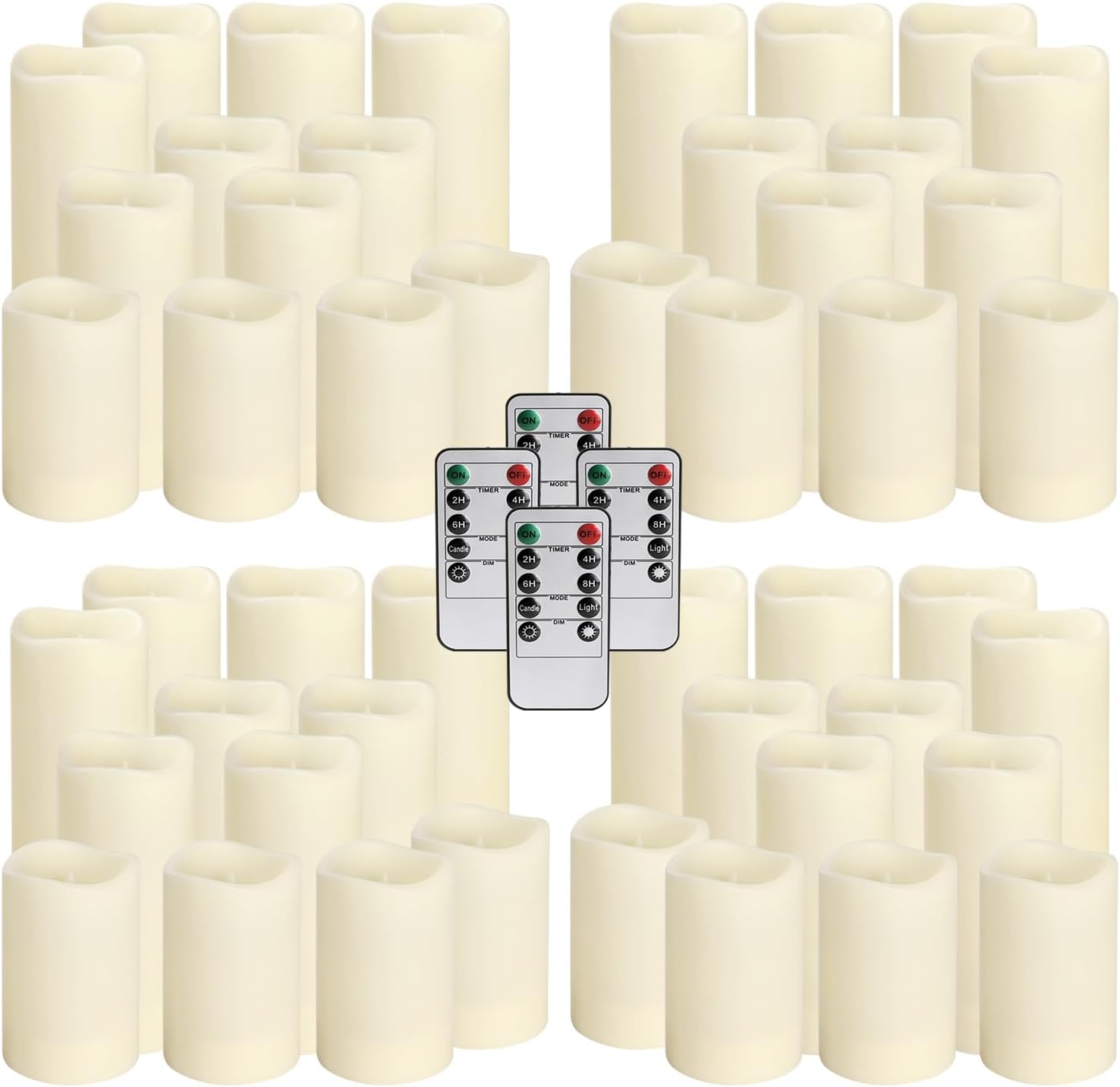 fclayvts 48-Pack LED Flameless Candles with Remote Control - Perfect for Home, Parties, and Special Occasions - Create