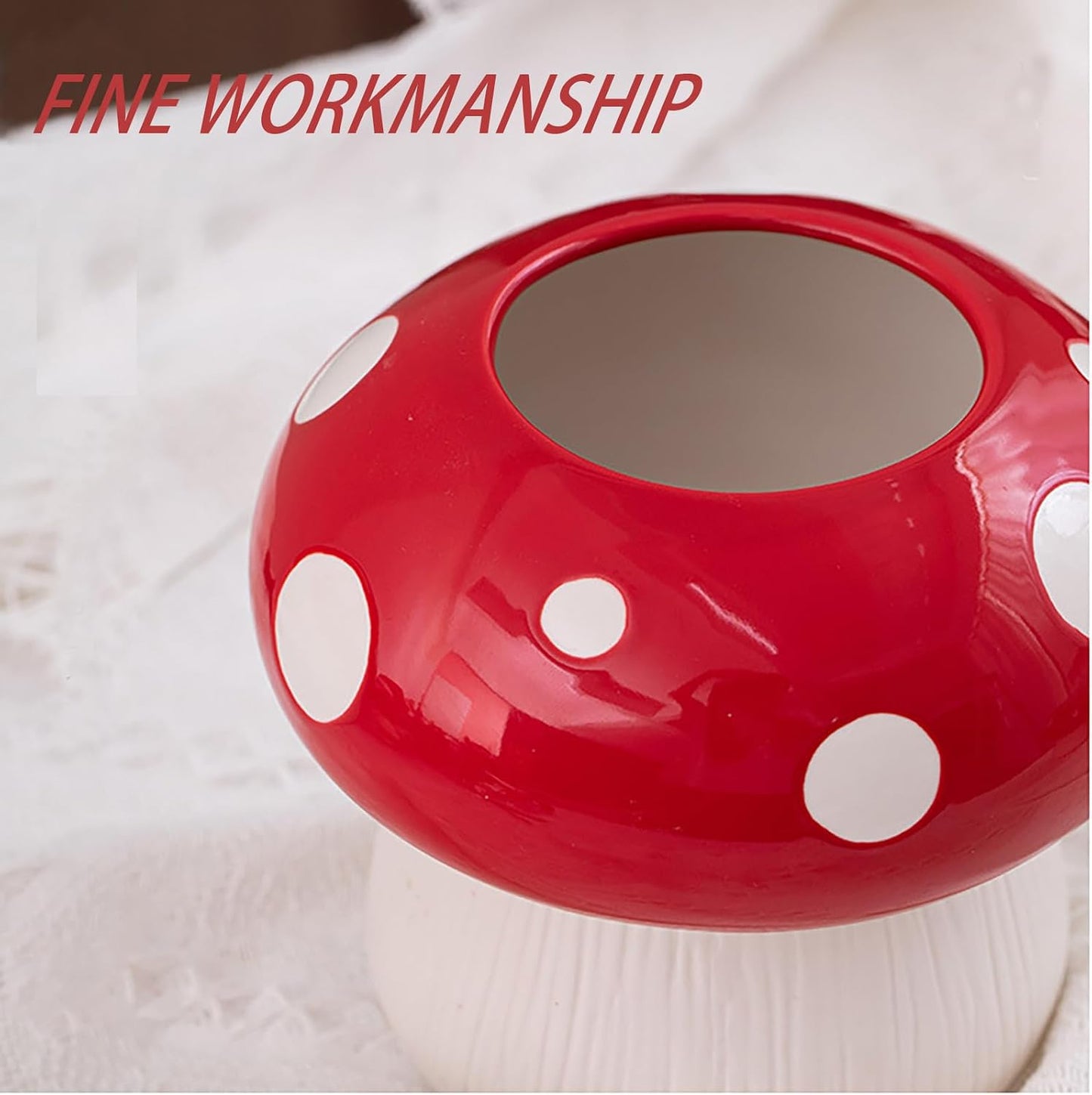 Toothbrush Holder / Mushroom Toothbrush Holder / Red