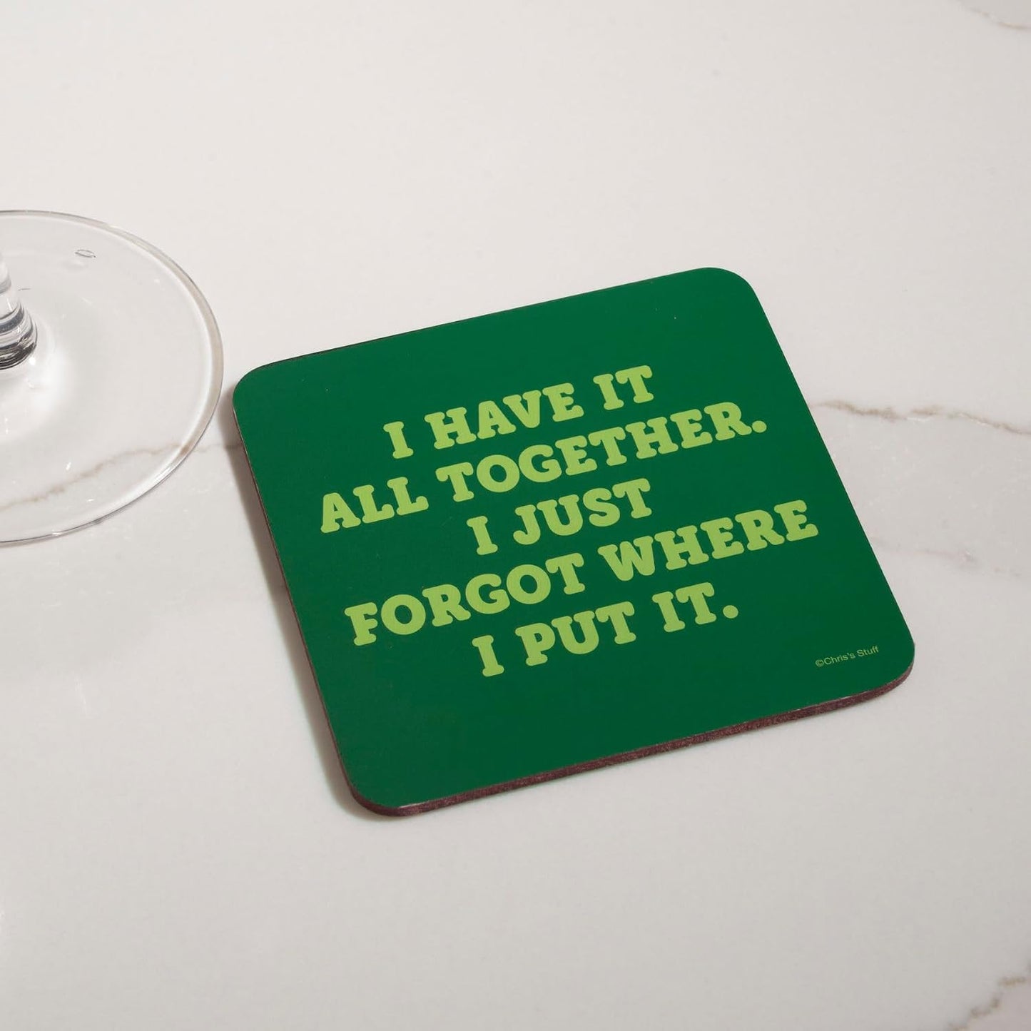Wood Coasters for Drinks / Quote Coasters D / Set of 6