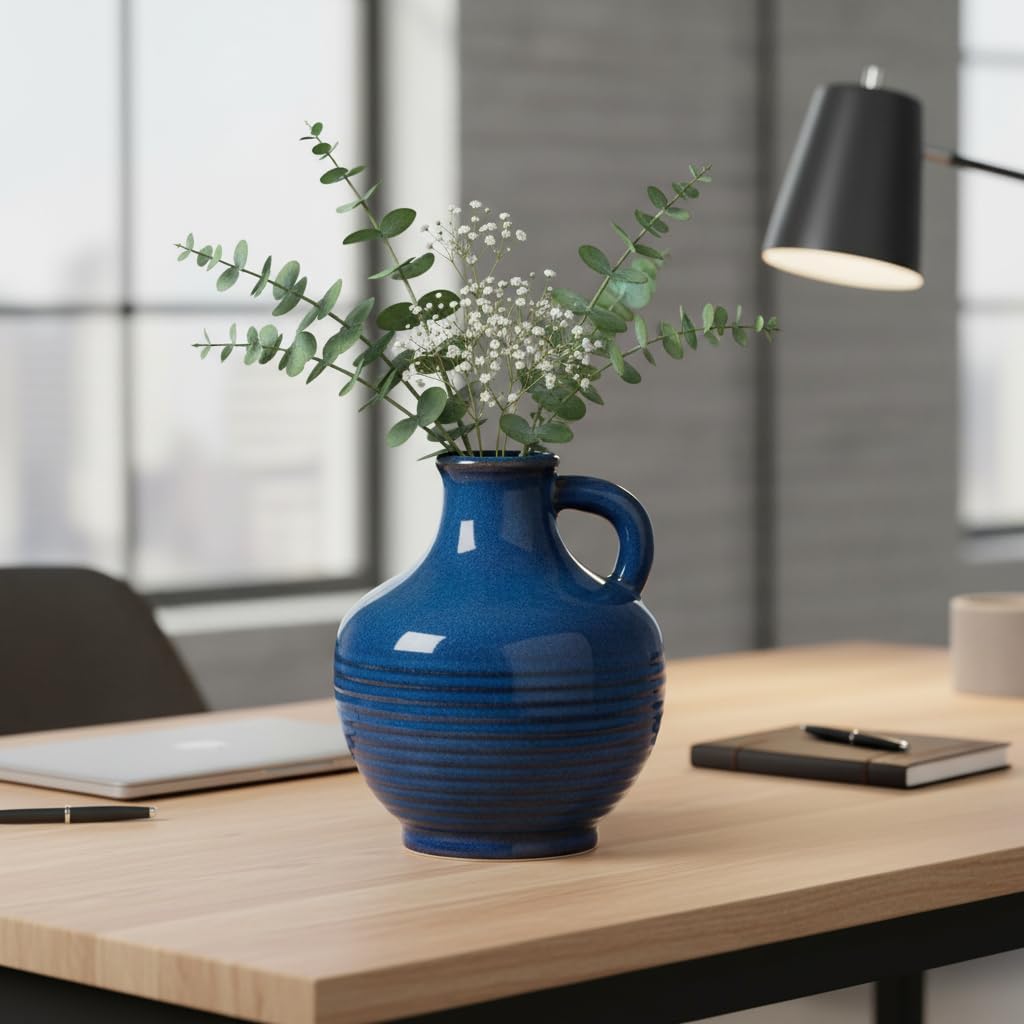 Small Modern Vase / 6 Inch / Blue - 6