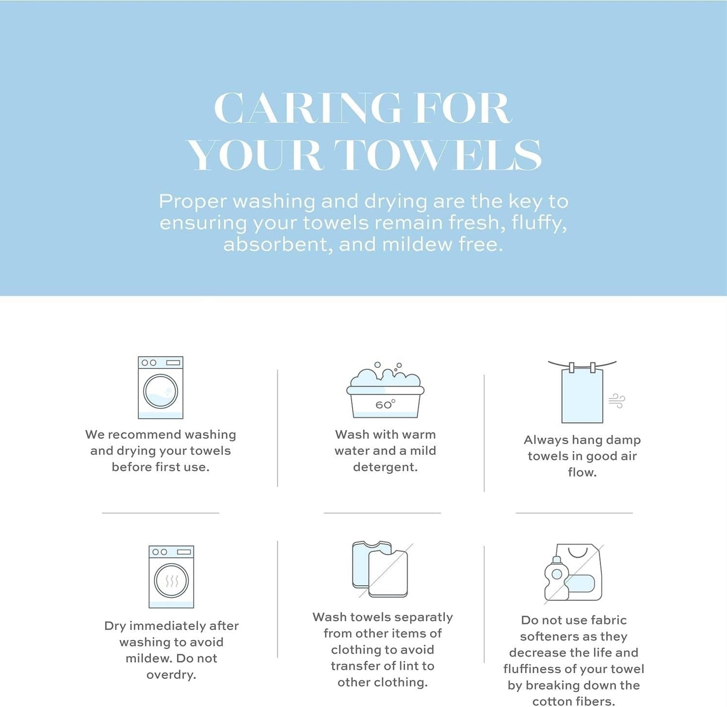 White Classic Luxury Light Gray Hand Towels - Soft 100% Turkish Cotton | Highly Absorbent Hotel spa Bathroom Towel