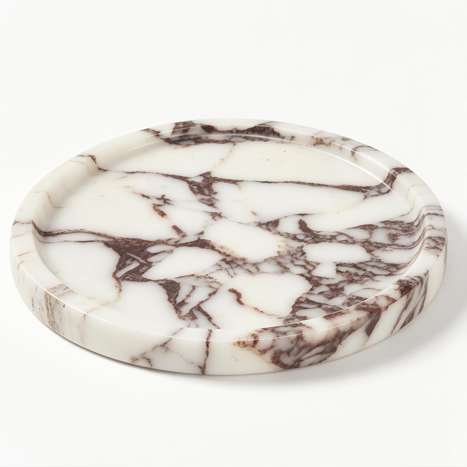 Round Marble Tray / Calacatta / Natural