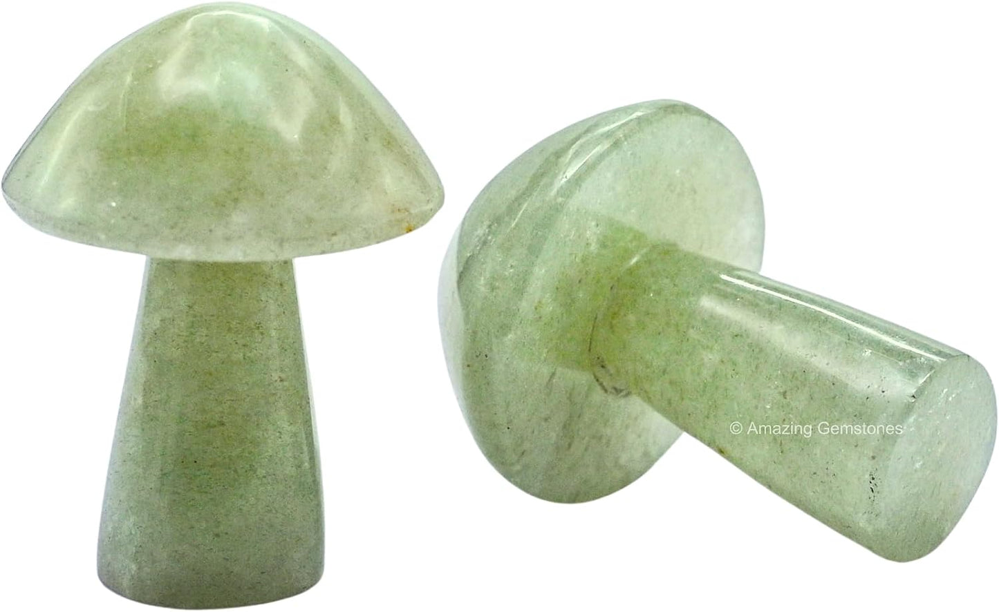 2" Little Mushroom Decorations / Green Aventurine