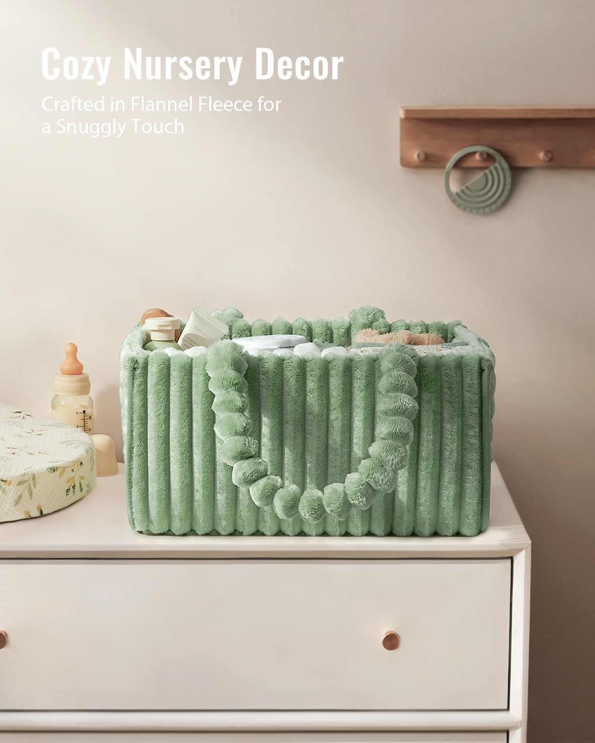 Nursery Storage Basket / Trendy Sage Green