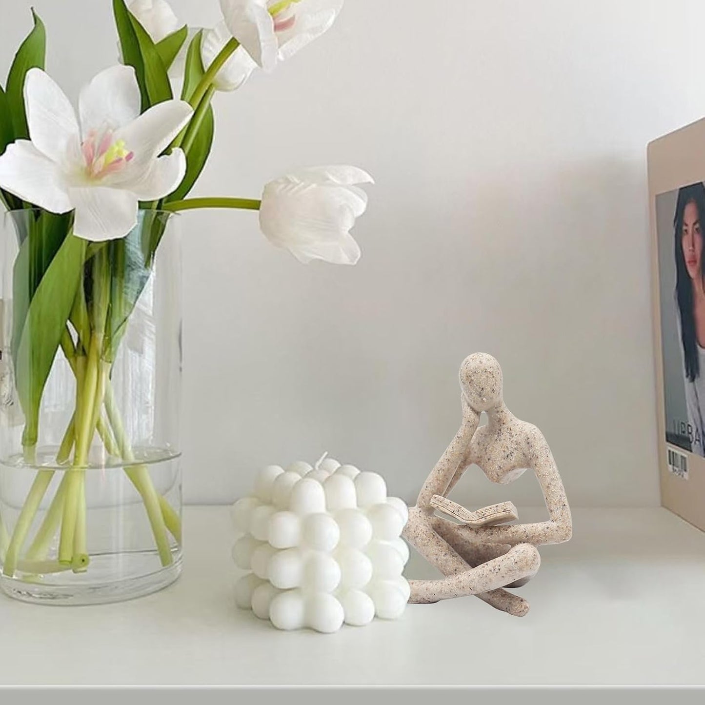 Modern Aesthetic Figurine Decoration / Small / Left