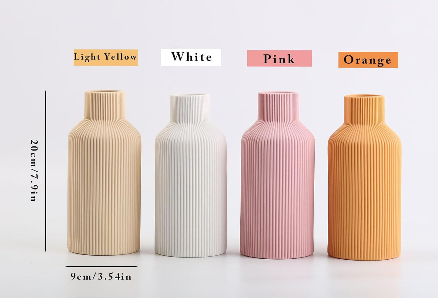 Ceramic Vase for Decor / Orange
