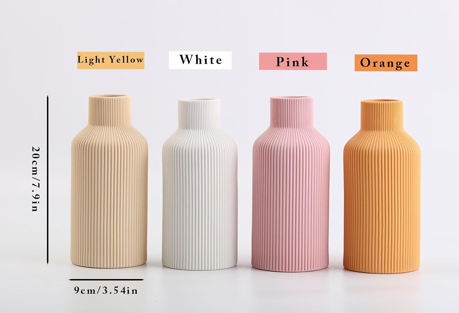 Ceramic Vase for Decor / Orange