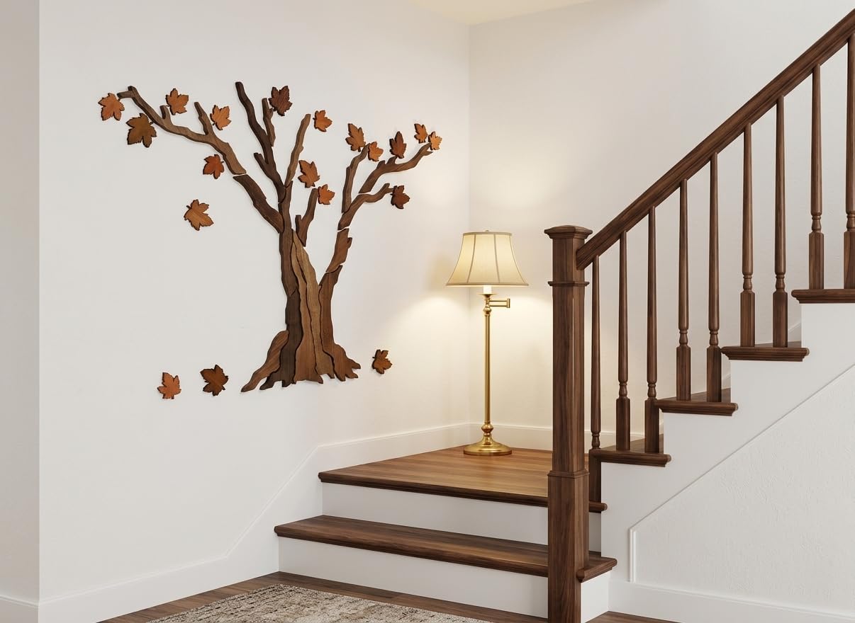 Large Rustic Tree Sculpture / 59 x 39