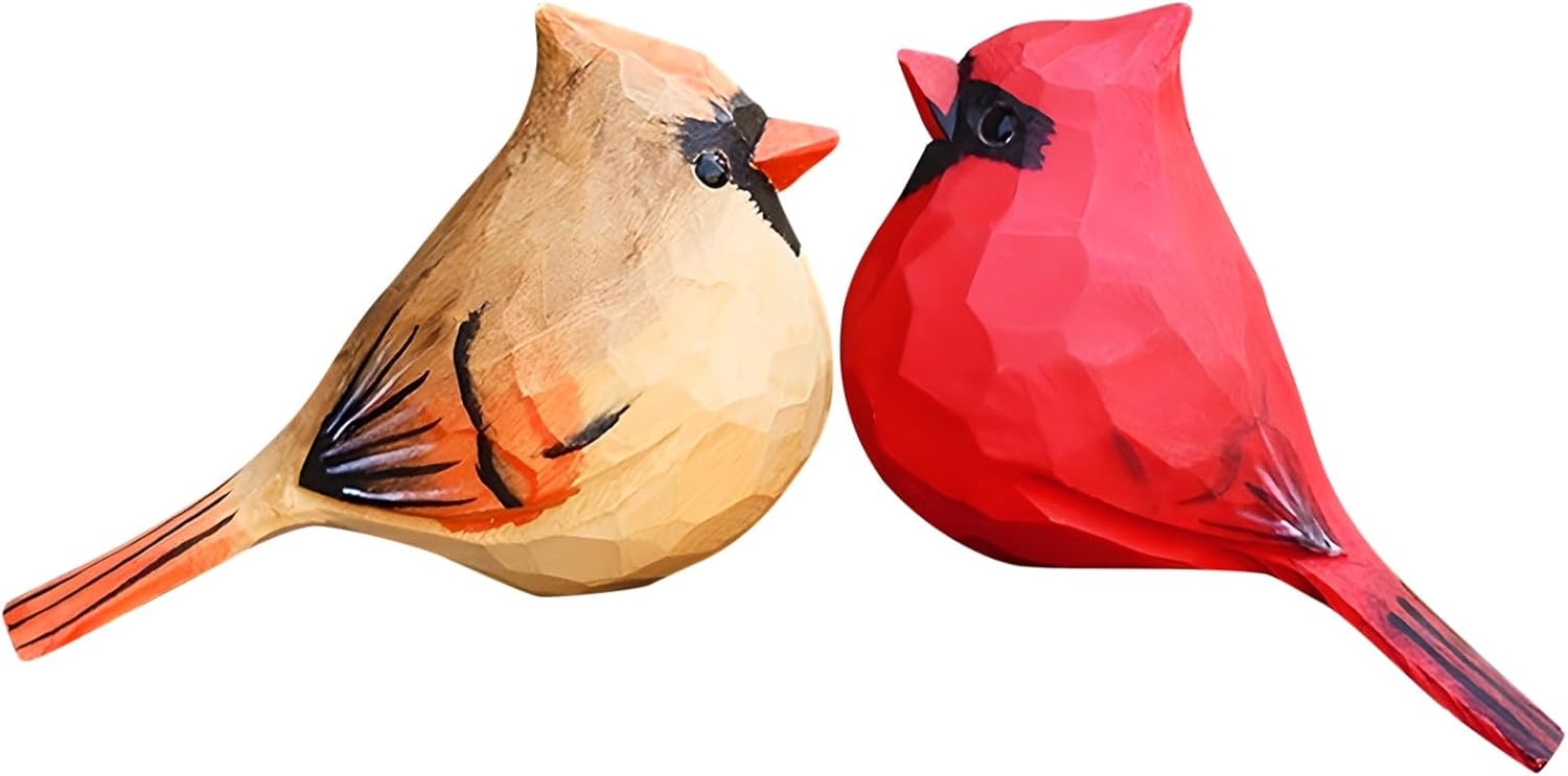 Small Cardinal Figurines / Set of 2